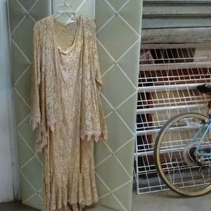 Two piece lace dress